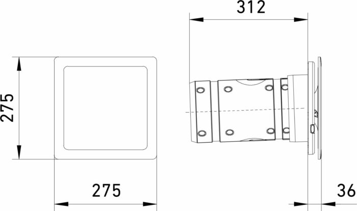 Leaf 1 Tree Innenset Aluminium* – Modul 3/3 (Kabelgebundene Smart Home-Lösung)