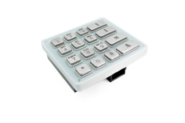 Keypad Modul mit 16x Edelstahl-Tasten für DoorBird D21DKx