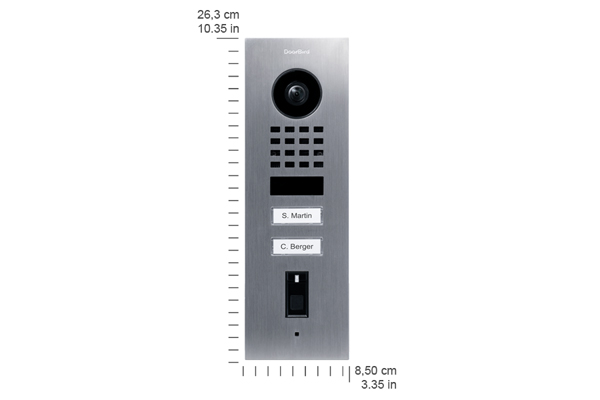 DoorBird IP Video Türstation D1102FV Fingerprint 50 Unterputz - Edelstahl V2A, gebürstet