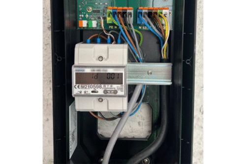Stromzähler mit Anschlussset für Wallbox