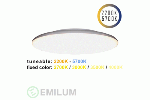 LED Surface Light 24V, 25W, 2200K_5700K, CCT+, CRI90