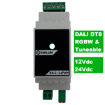 LED-PWM-Dimmer, 4-Kanal, DALI DT8, 12-24V, 300W (150W @12V)