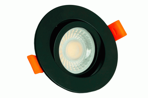 LED-Spot 24V, MR16, 5W, RGBW/3000K, CRI90 – Schwarz