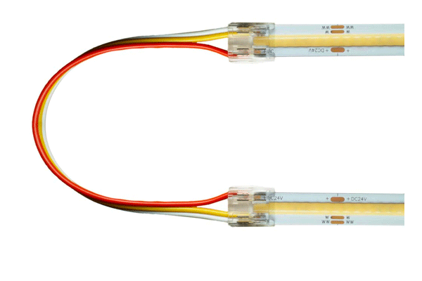 LED Verbinder, 3-polig, 10mm, LED-Kabel-LED, CCT, COB