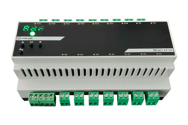 Relais-Aktor, 16-Kanal, DMX/RDM, 16A, 230V