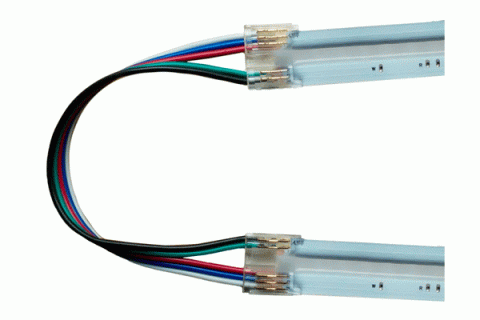 LED Verbinder, 5-polig, 12mm, LED-Kabel-LED, RGBW, COB