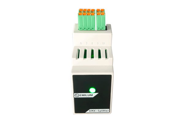 DMX, RS485, 4-Port Splitter (Booster) Unidirektional