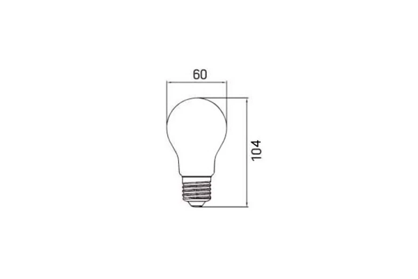 LED-Filament 24V, 8W, 3000K, E27