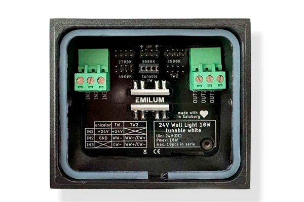LED-Wandleuchte 24V, 10W, Tunable White, CRI90, IP54