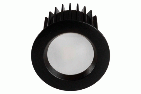 LED-Spot 24V, 10W, 2200K/5700K, CRI90 (Tuneable White, CCT) – Schwarz
