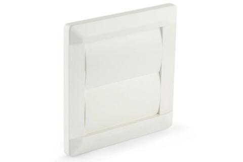 Leaf Verschlussklappe 140 x 140 mm, weiß