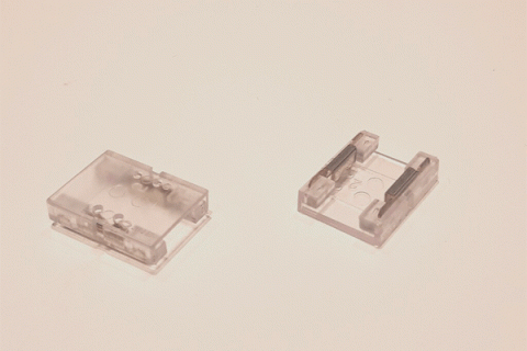 LED Verbinder, 2-polig, 10mm, LED-auf-LED, COB