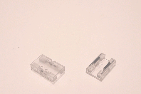 LED Verbinder, 2-polig, 8mm, LED-auf-LED, COB