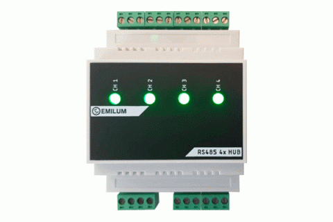 DMX/RDM, RS485, 4-Port Hub/Splitter
