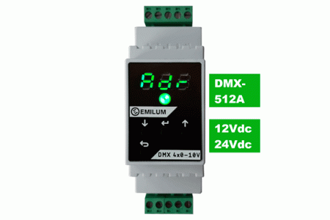 DMX-Aktor, 4xAnalog-Out, 0-10V