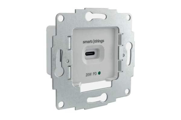 smart things sCharge 20W Unterputz Netzteil sC20-EU-C mit USB-C/C Kabel