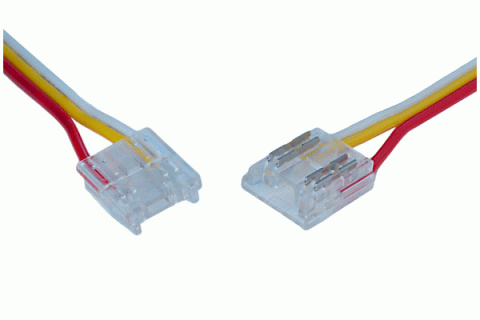 LED Verbinder, 3-polig, 10mm, LED-Anschlusskabel, COB, CCT