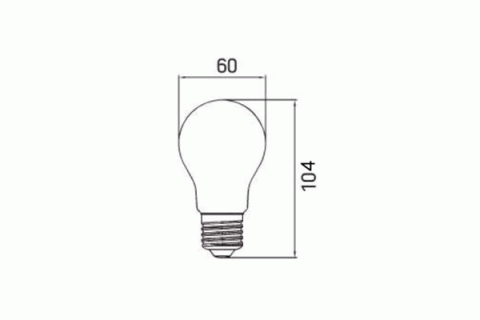 LED-Filament 24V, 8W, 2700K, E27
