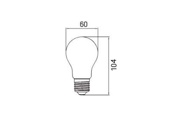 LED-Filament 24V, 8W, 2700K, E27