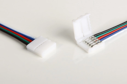 LED Verbinder, 5-polig, 12mm, LED-Anschlusskabel, RGBW
