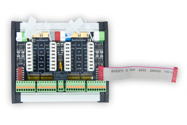 LOX-Connect CAT V4 Verteilerklemme 4-Kanal für Loxone / Tree / KNX / 1-Wire