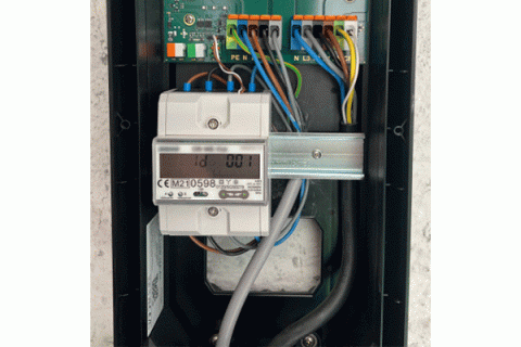Stromzähler mit Anschlussset für Loxone Wallbox