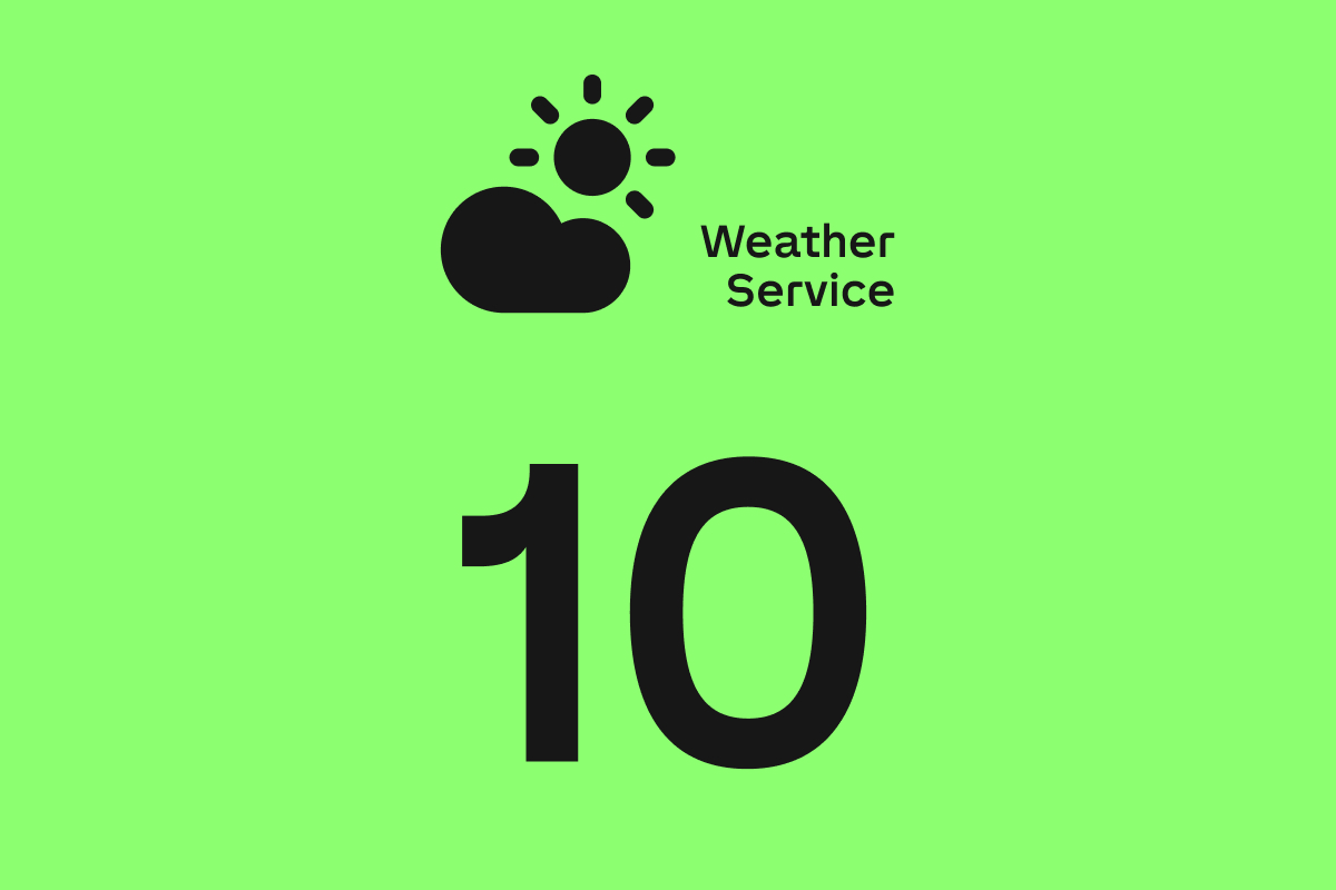 Wetter Service 10 Jahre