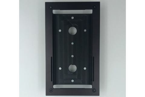 Montagekit auf D202 Doorbird-UP-Box für Loxone Intercom mit CodeTouch – Schwarz Eloxiert EV6