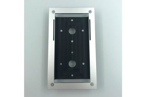 Montagekit auf D202 Doorbird-UP-Box für Loxone Intercom mit CodeTouch – Hell Eloxiert EV1