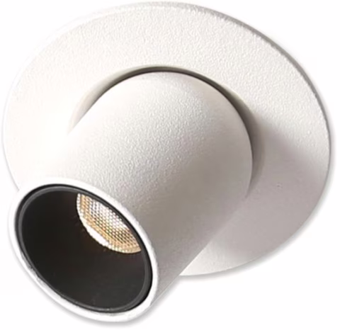 LED Einbauleuchte Pipe MiniAMP, 3W, 24V DC, warmweiß, dimmbar – Weiß