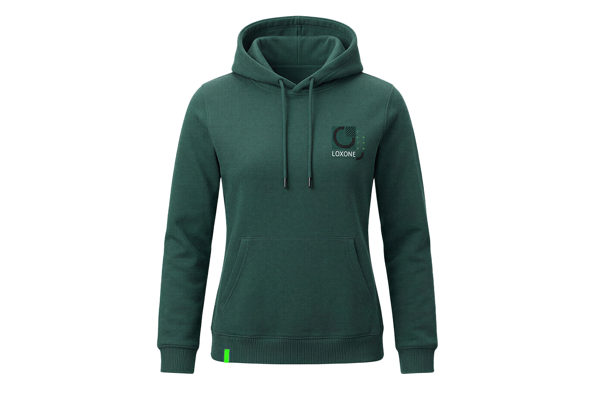 Hoodie Damen Lifestyle Dunkelgrün