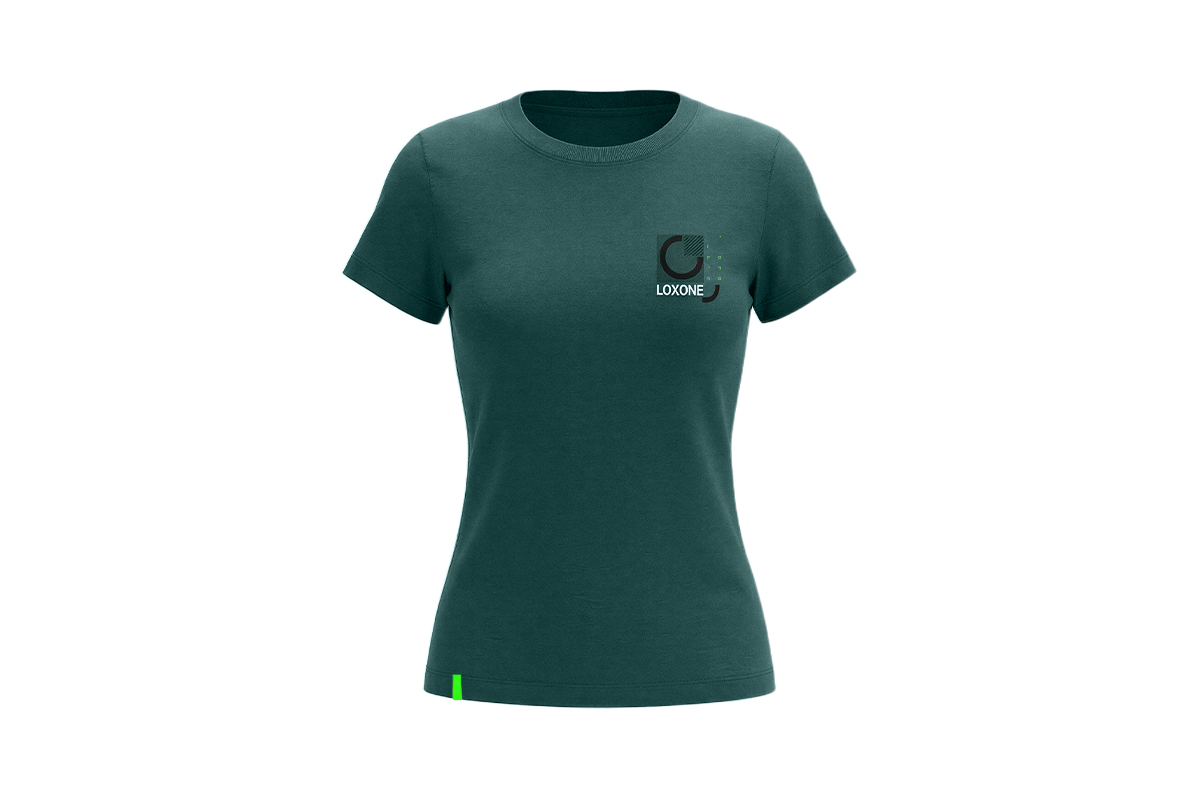 T-Shirt Damen Lifestyle Dunkelgrün
