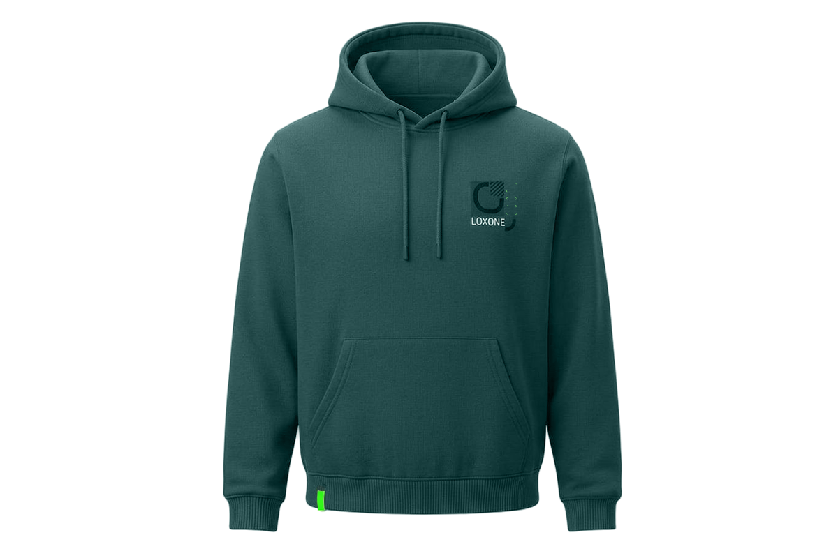 Hoodie Herren Lifestyle Dunkelgrün